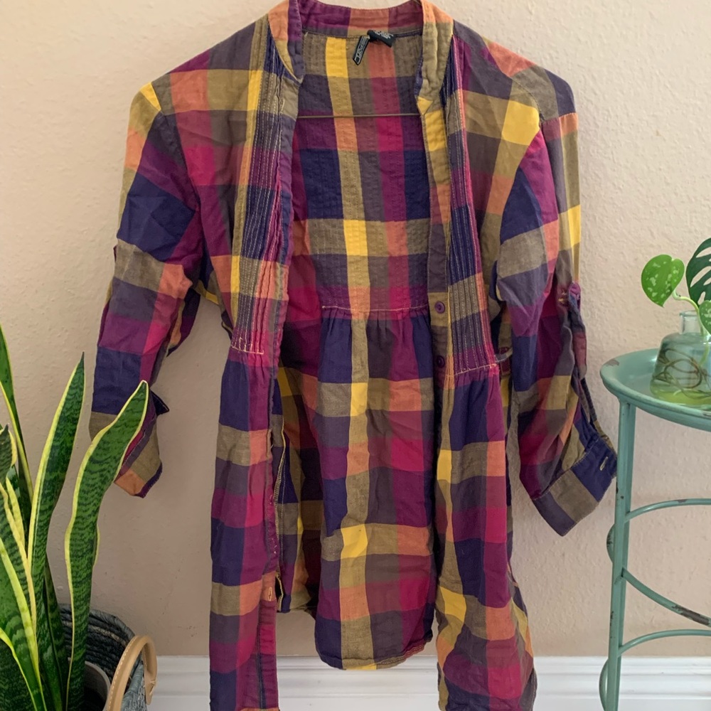 Passport 3/4 Fall Button Down